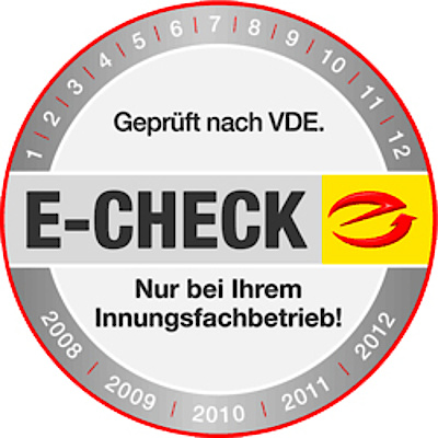 E-CHECK Siegel – geprüft nach VDE