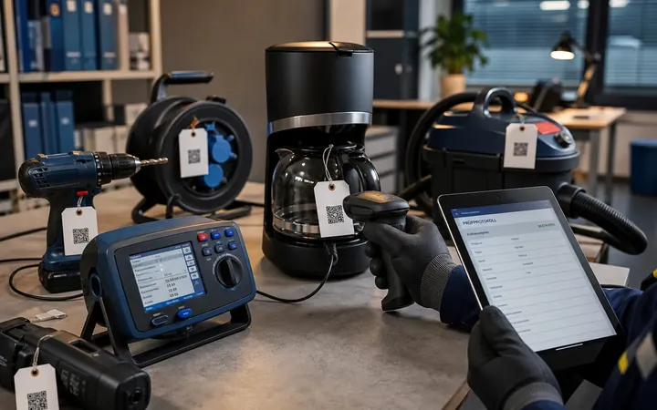 DGUV-V3-Prüfung eines elektrischen Betriebsmittels