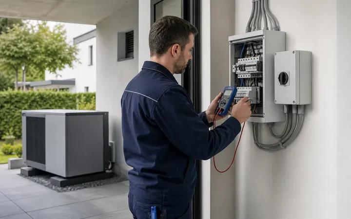 Elektrischer Anschluss einer Wärmepumpe